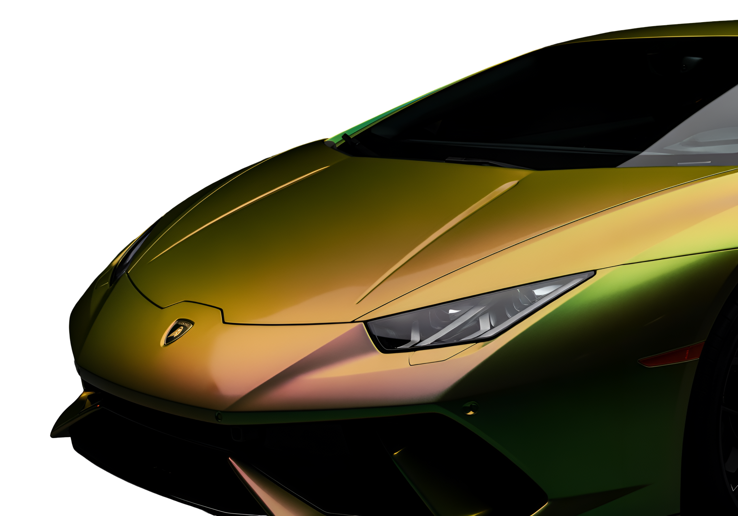 Lamborghini Huracan with color-shift paint protection